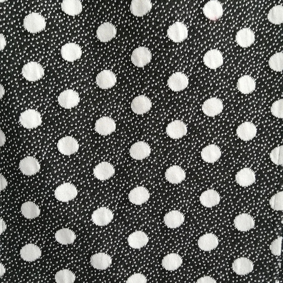 Anthropologie Maeve Polka Dot Jacquard V-Neck Tank Blouse in Black White XS - Picture 8 of 16